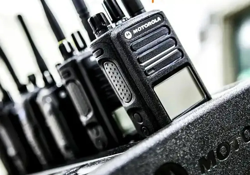 Motorola two-way radios prepared for event rental in Dubai