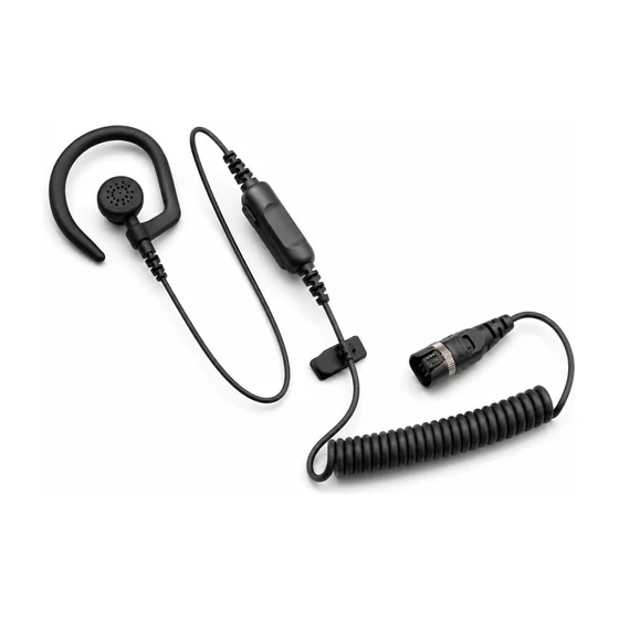New noise-cancelling earpiece supplied with every walkie talkie rental in the UAE
