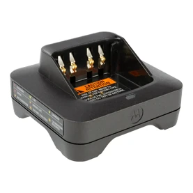 Single unit radio charging station for event radio fleets